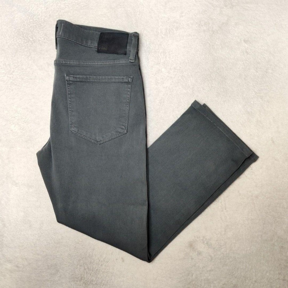 Paige Lennox Jeans Mens 32x27‎ Gray Skinny Slim Stretch Denim 5-Pocket USA
